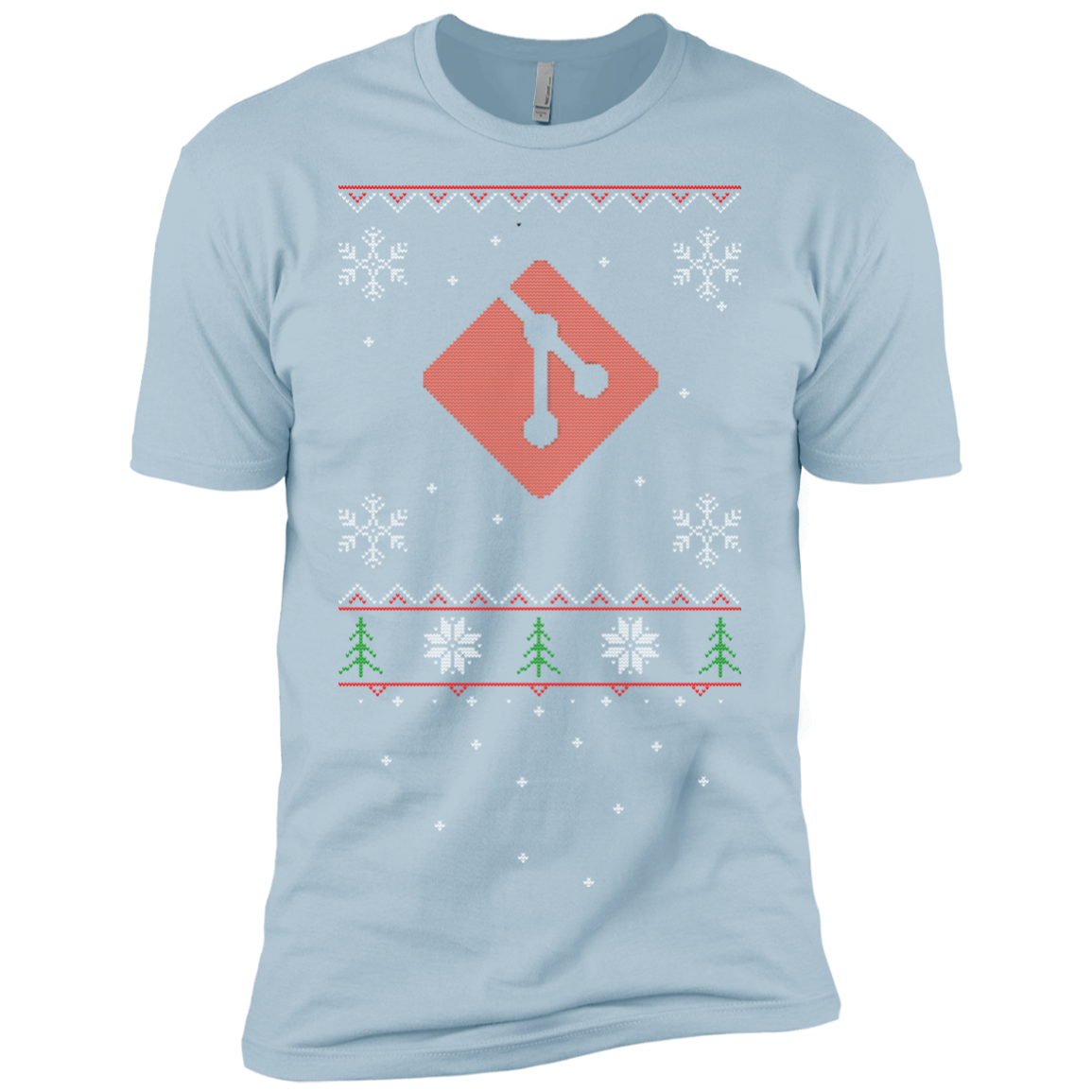 Git Programming Ugly Sweater Premium Christmas Holiday T-Shirt - Bitcoin & Bunk