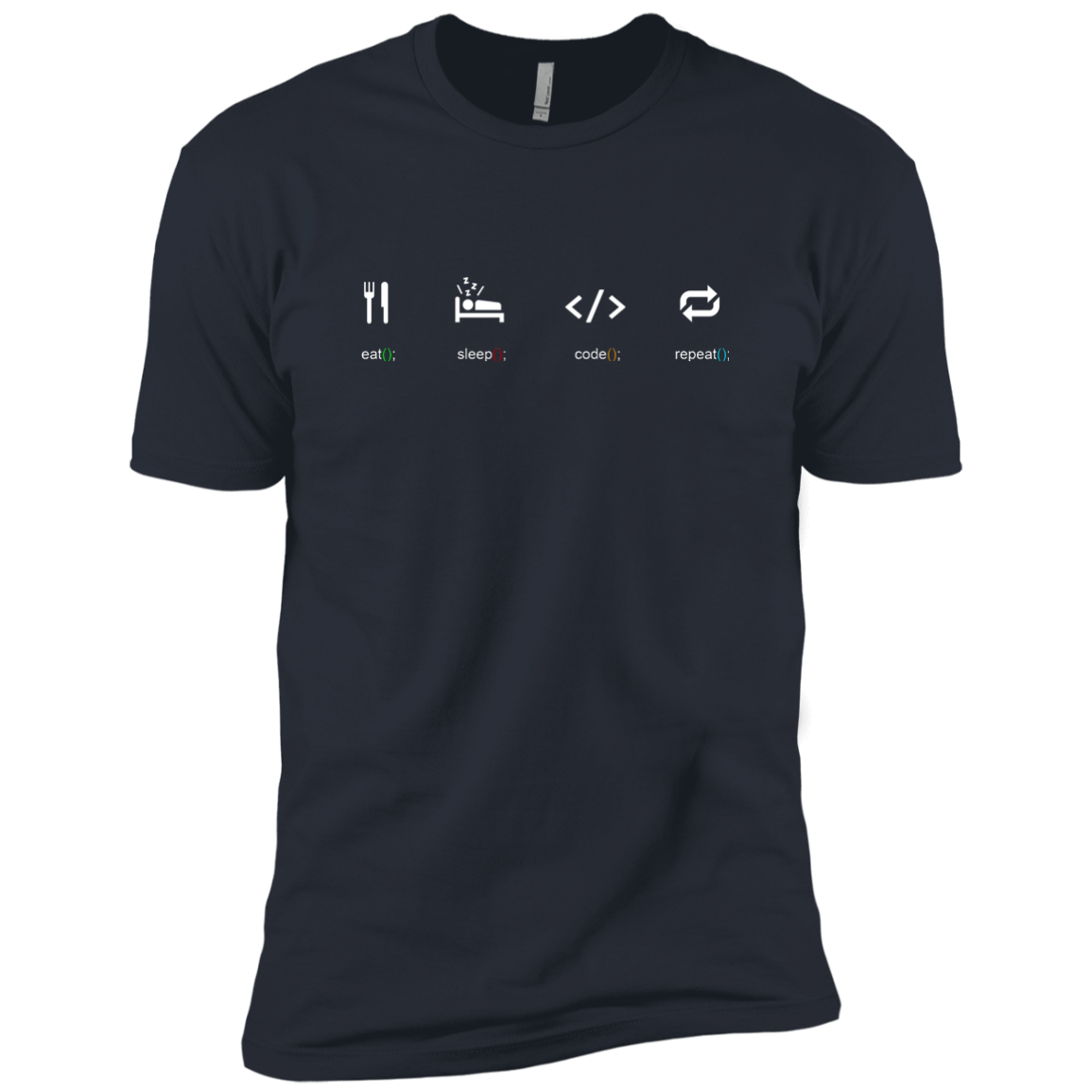 Eat Sleep Code Repeat Premium T-Shirt - Bitcoin & Bunk