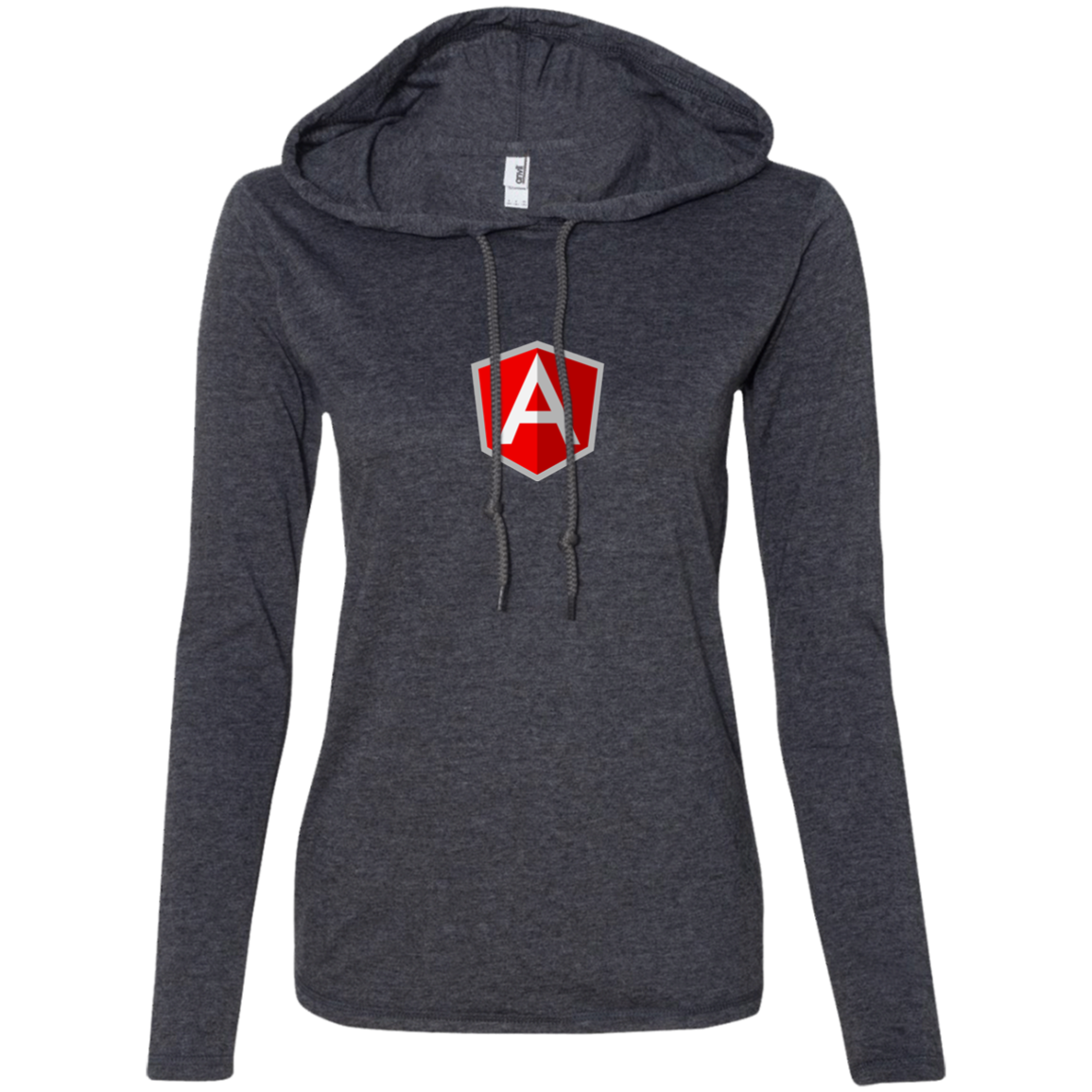 AngularJS Programming Authentic Women's Long Sleeve Hooded Shirt - Bitcoin & Bunk