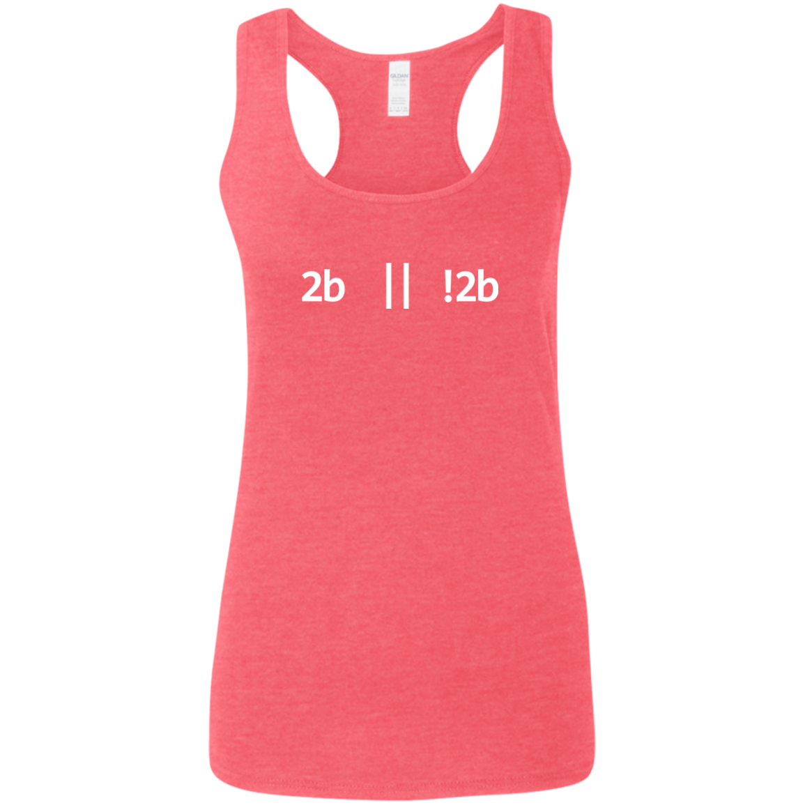 2b Or Not 2b Women's Comfort-Soft Racerback Tank Top - Bitcoin & Bunk