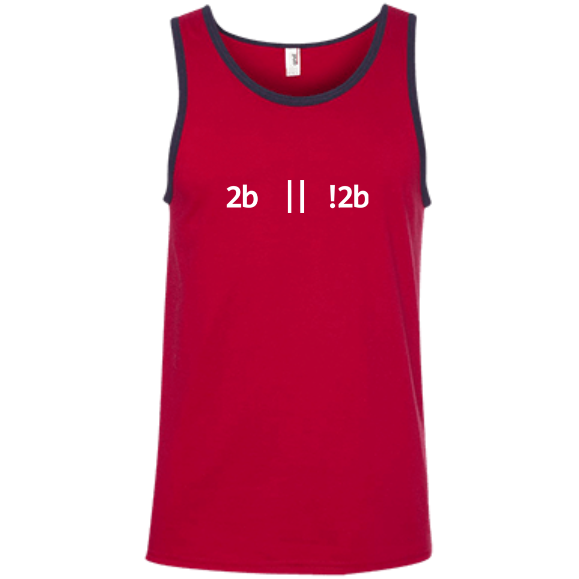 2b Or Not 2b Pure Cotton Performance Tank-Top - Bitcoin & Bunk