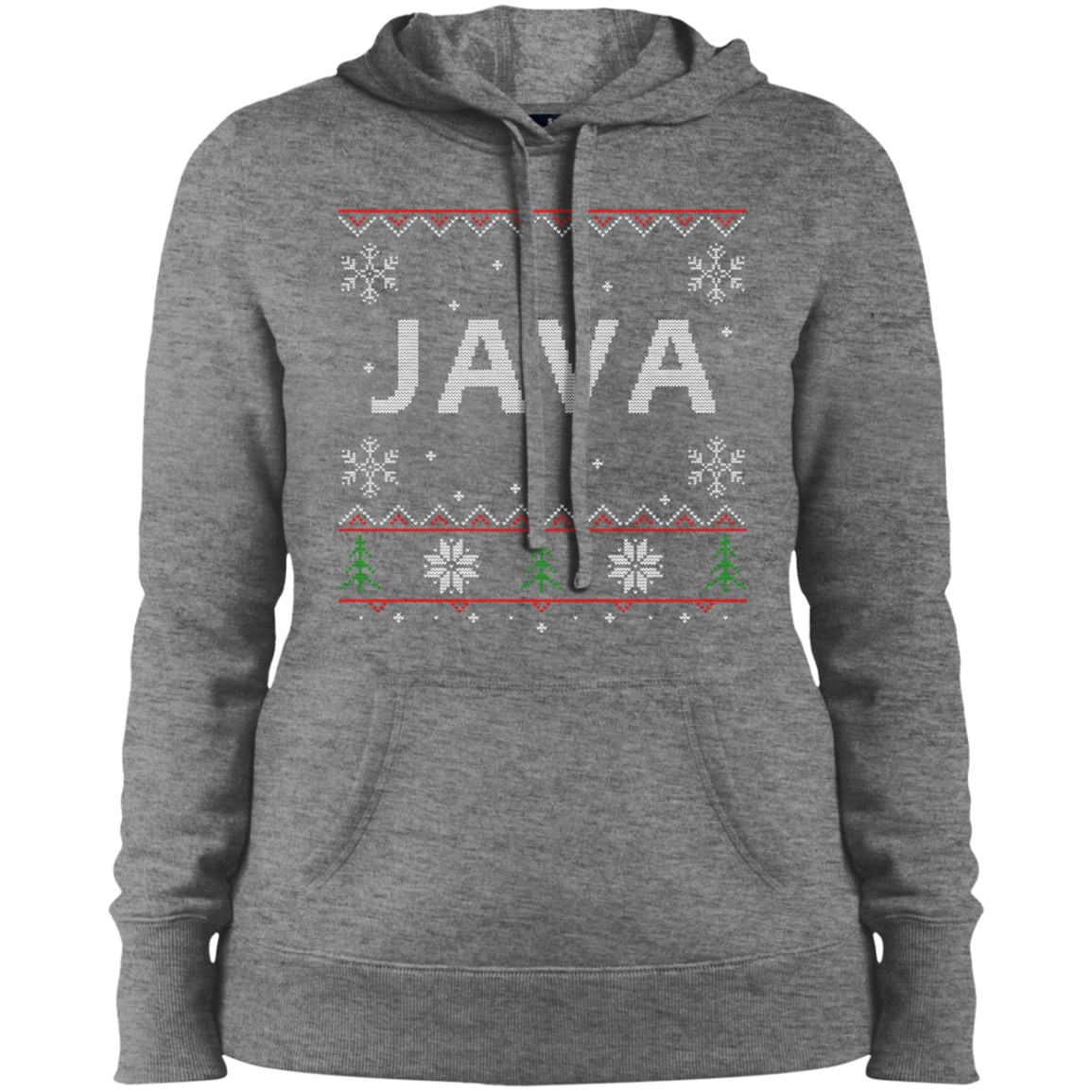 Java Programming Women's Ugly Sweater Christmas Holiday Warm-Sport Hoodie - Bitcoin & Bunk