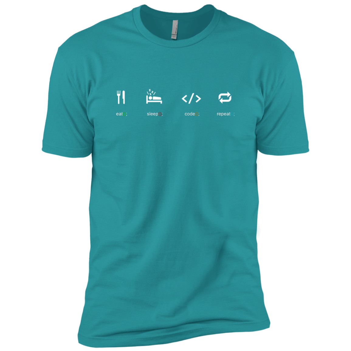 Eat Sleep Code Repeat Premium T-Shirt - Bitcoin & Bunk