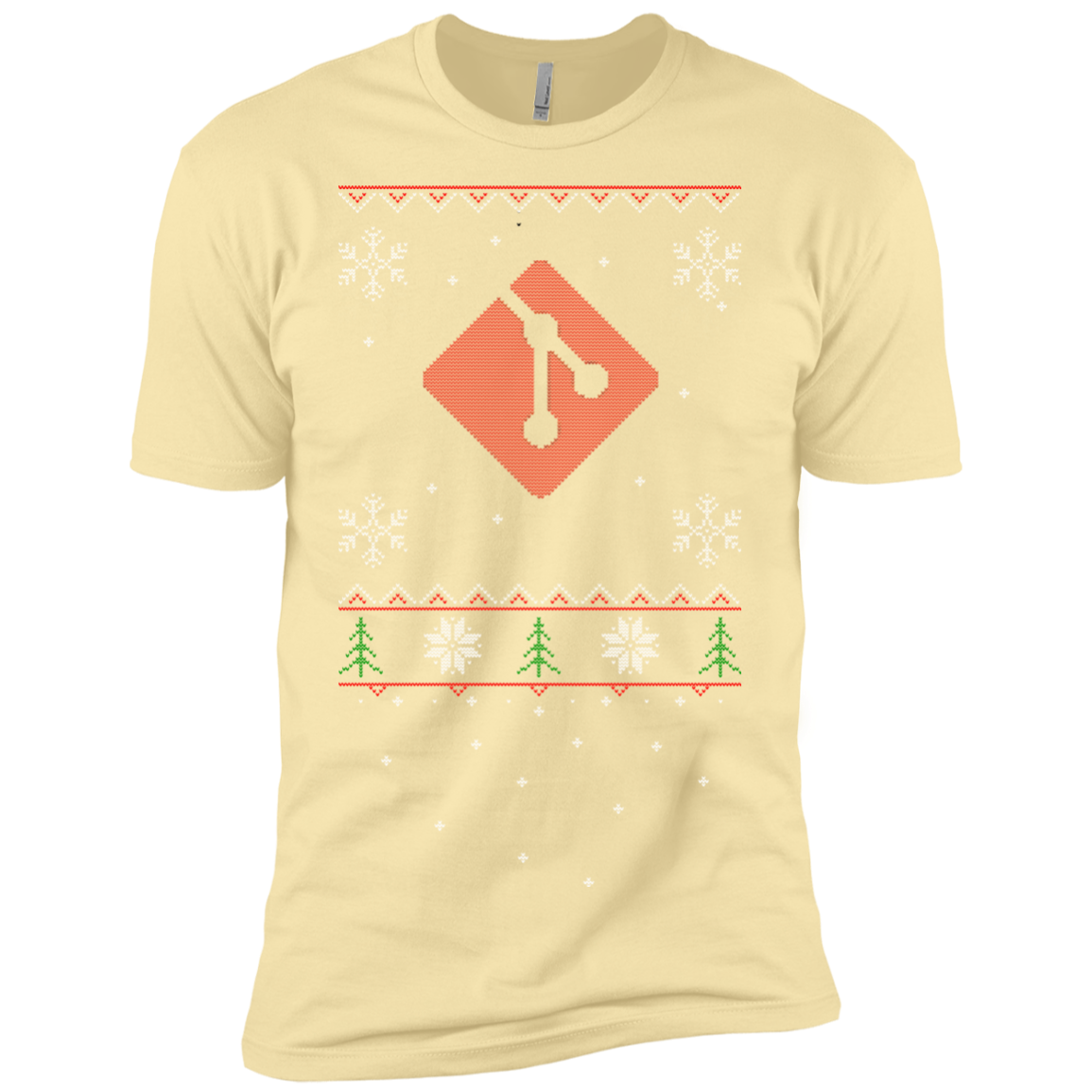 Git Programming Ugly Sweater Premium Christmas Holiday T-Shirt - Bitcoin & Bunk
