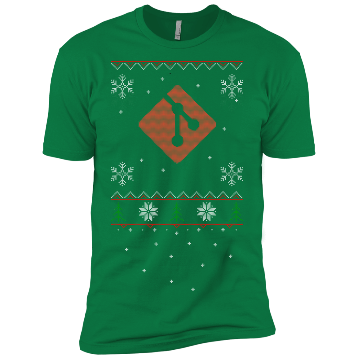 Git Programming Ugly Sweater Premium Christmas Holiday T-Shirt - Bitcoin & Bunk
