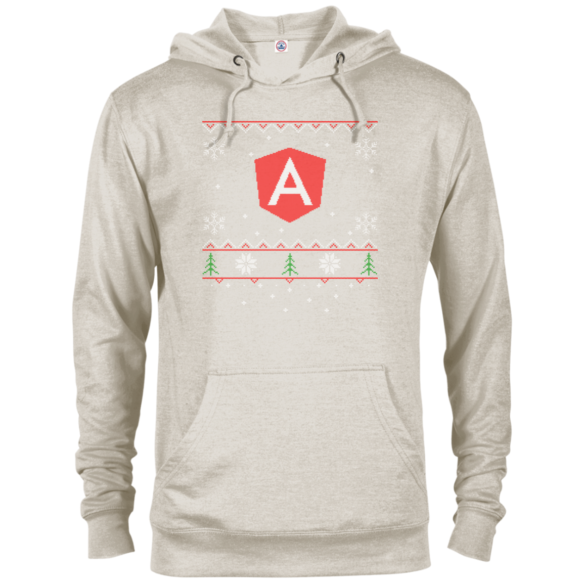 Angular Programming Ugly Sweater Christmas Holiday Comfort-Fit Hoodie - Bitcoin & Bunk