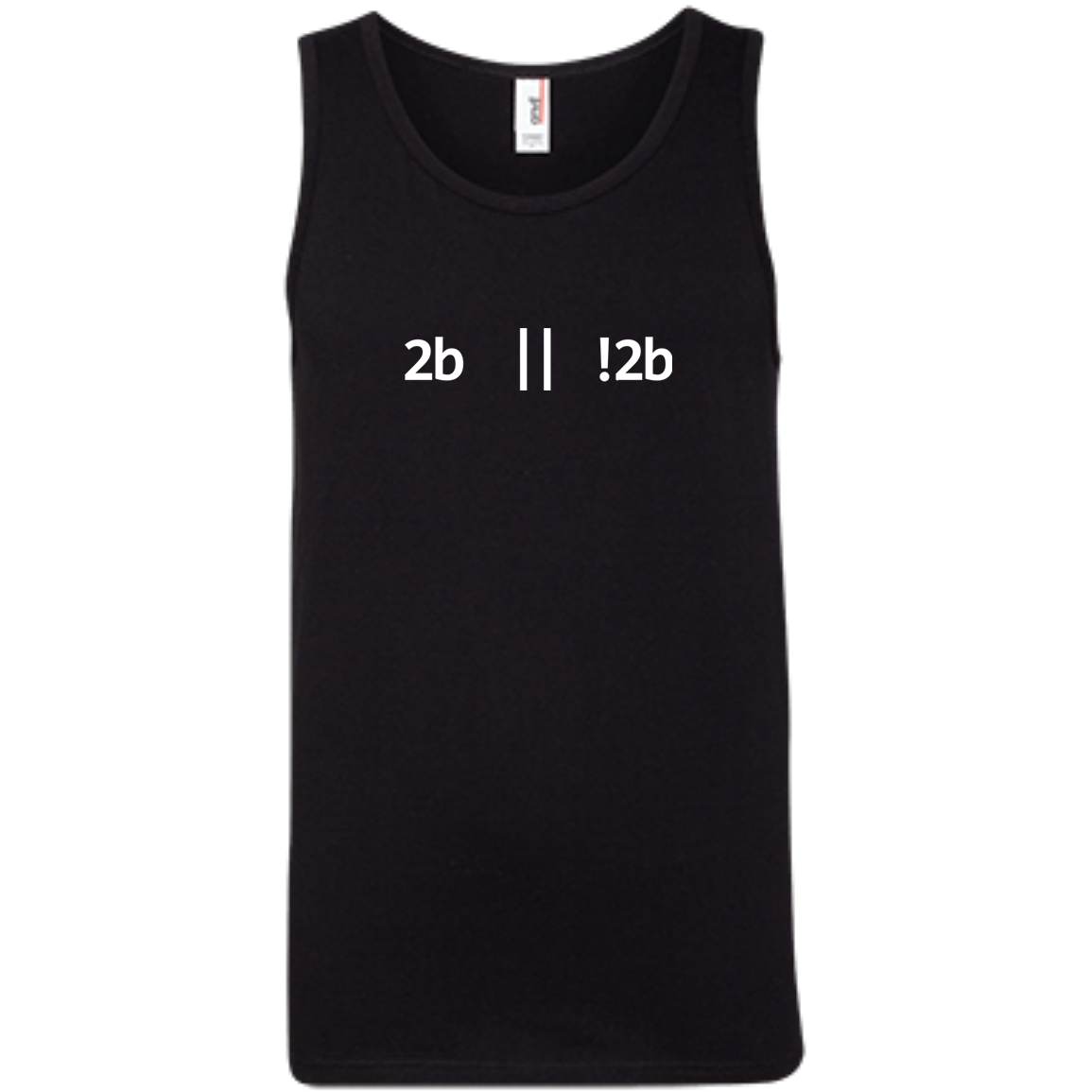 2b Or Not 2b Pure Cotton Performance Tank-Top - Bitcoin & Bunk