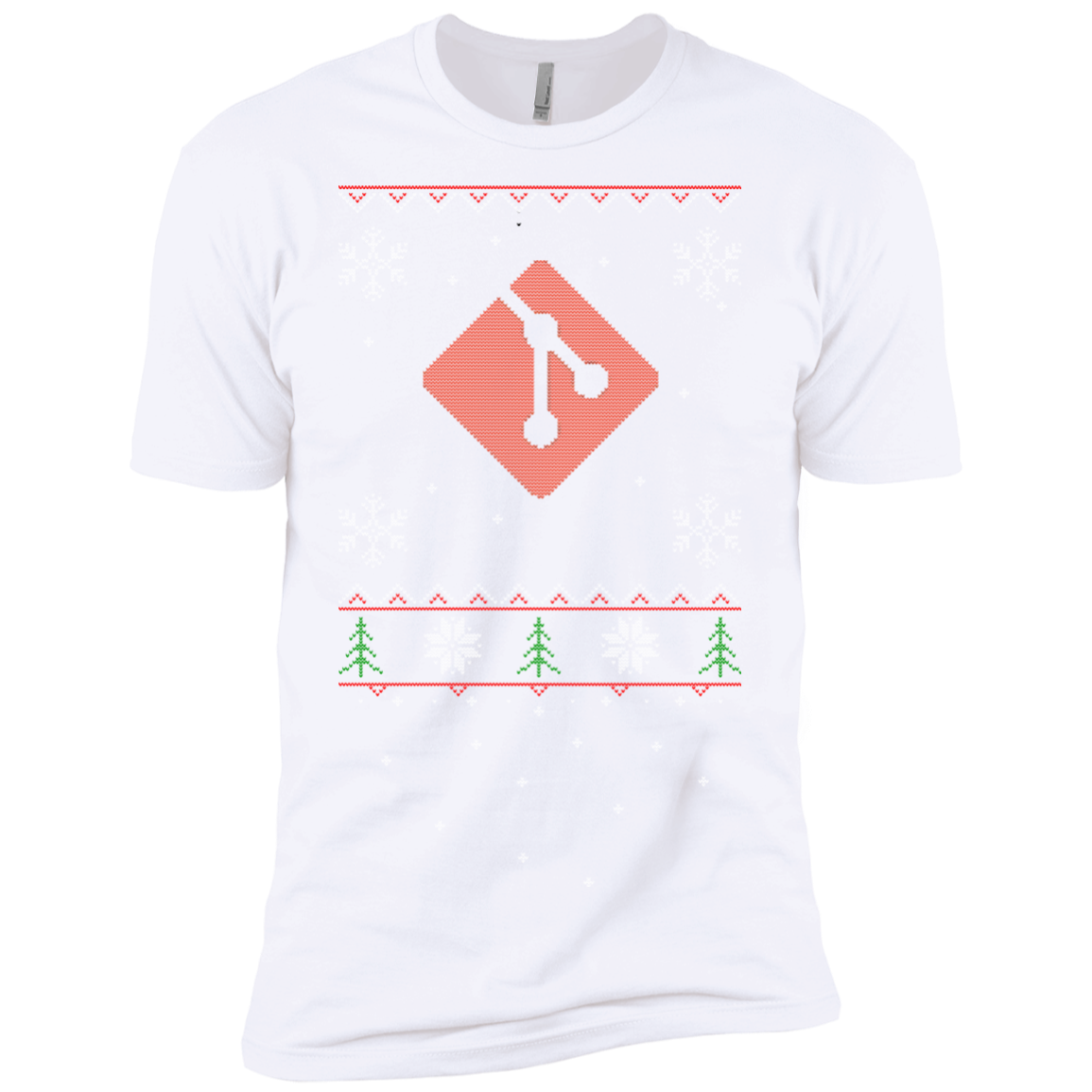 Git Programming Ugly Sweater Premium Christmas Holiday T-Shirt - Bitcoin & Bunk