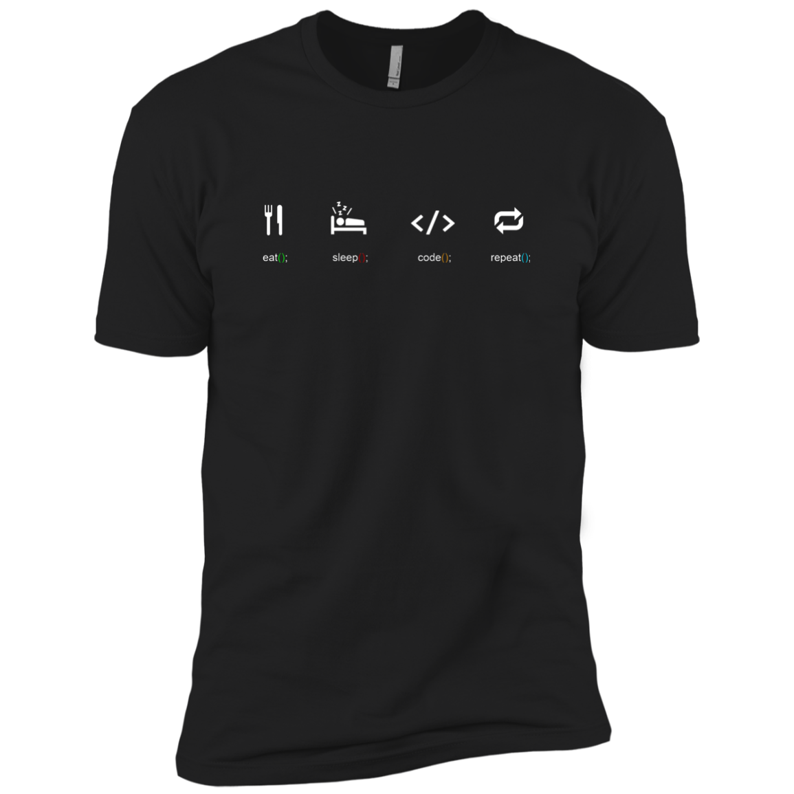 Eat Sleep Code Repeat Premium T-Shirt - Bitcoin & Bunk
