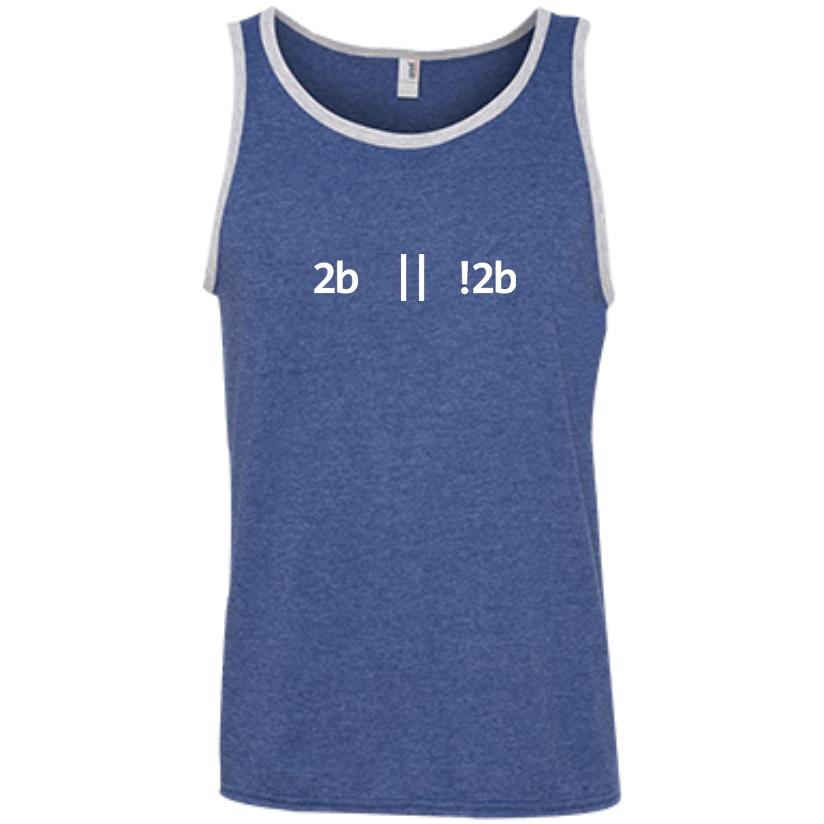 2b Or Not 2b Pure Cotton Performance Tank-Top - Bitcoin & Bunk