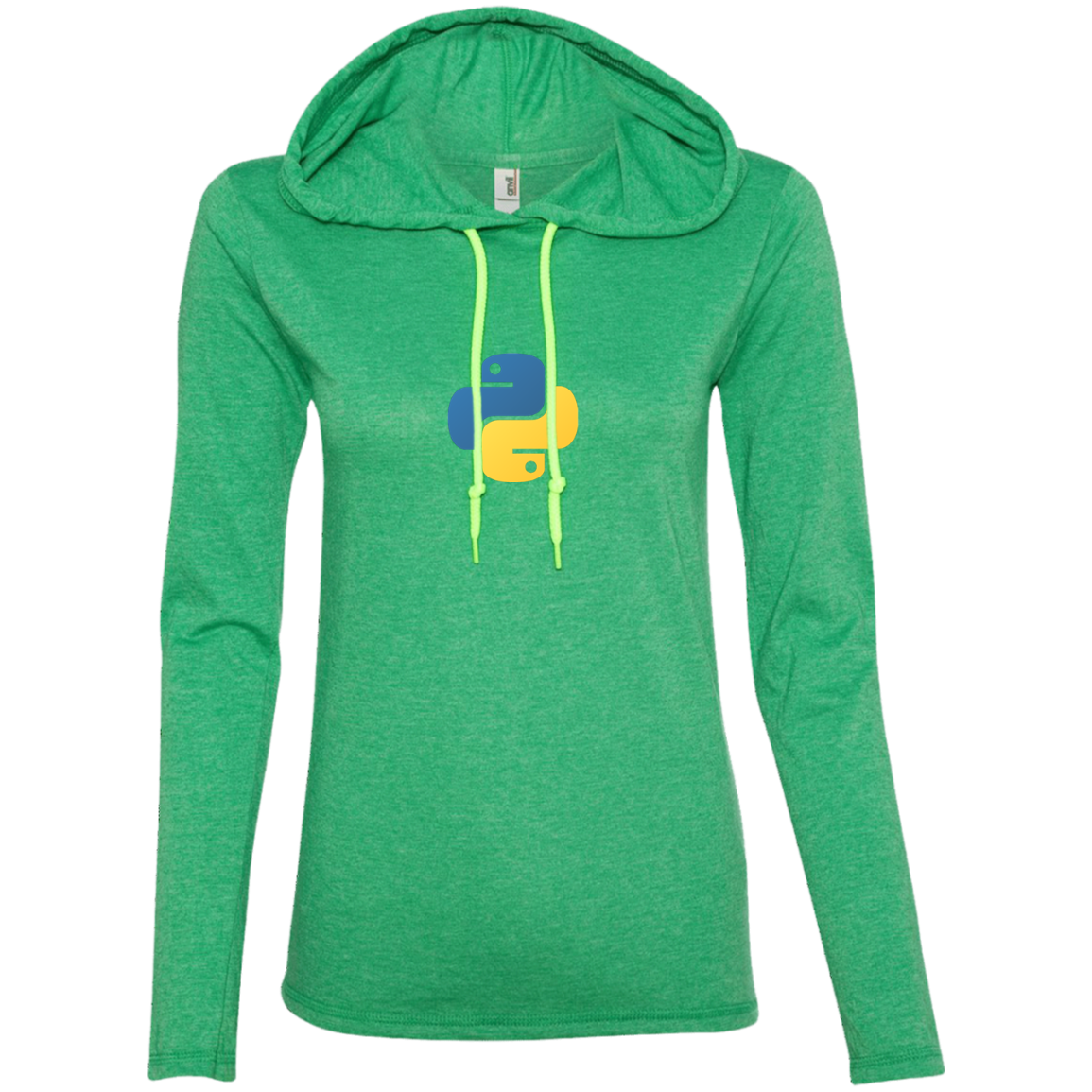 Python Programming Authentic Women's Long Sleeve Hooded Shirt - Bitcoin & Bunk