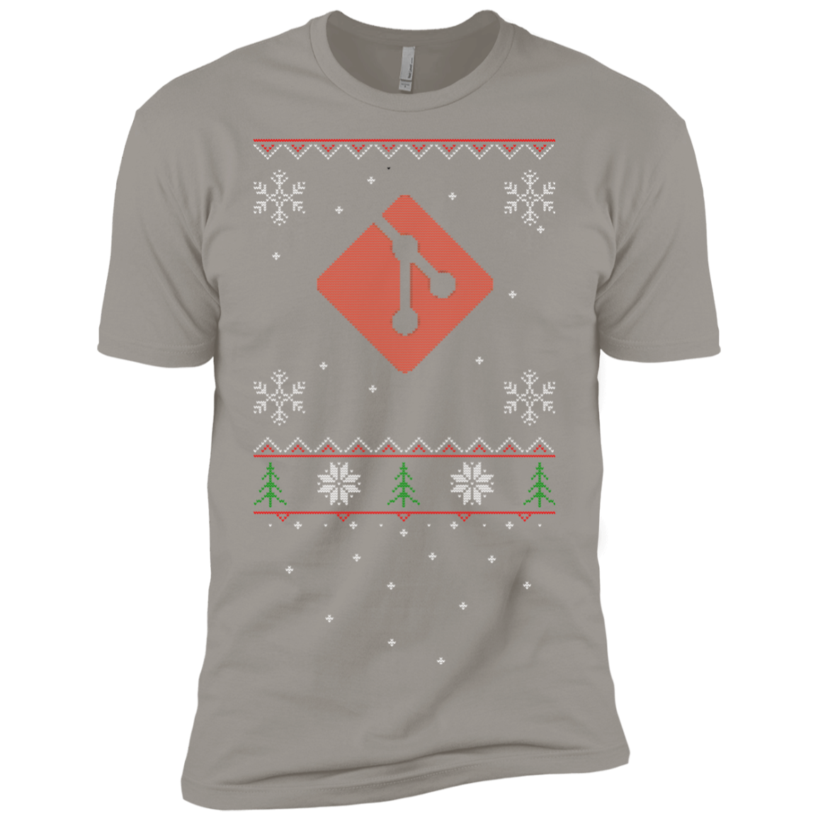 Git Programming Ugly Sweater Premium Christmas Holiday T-Shirt - Bitcoin & Bunk