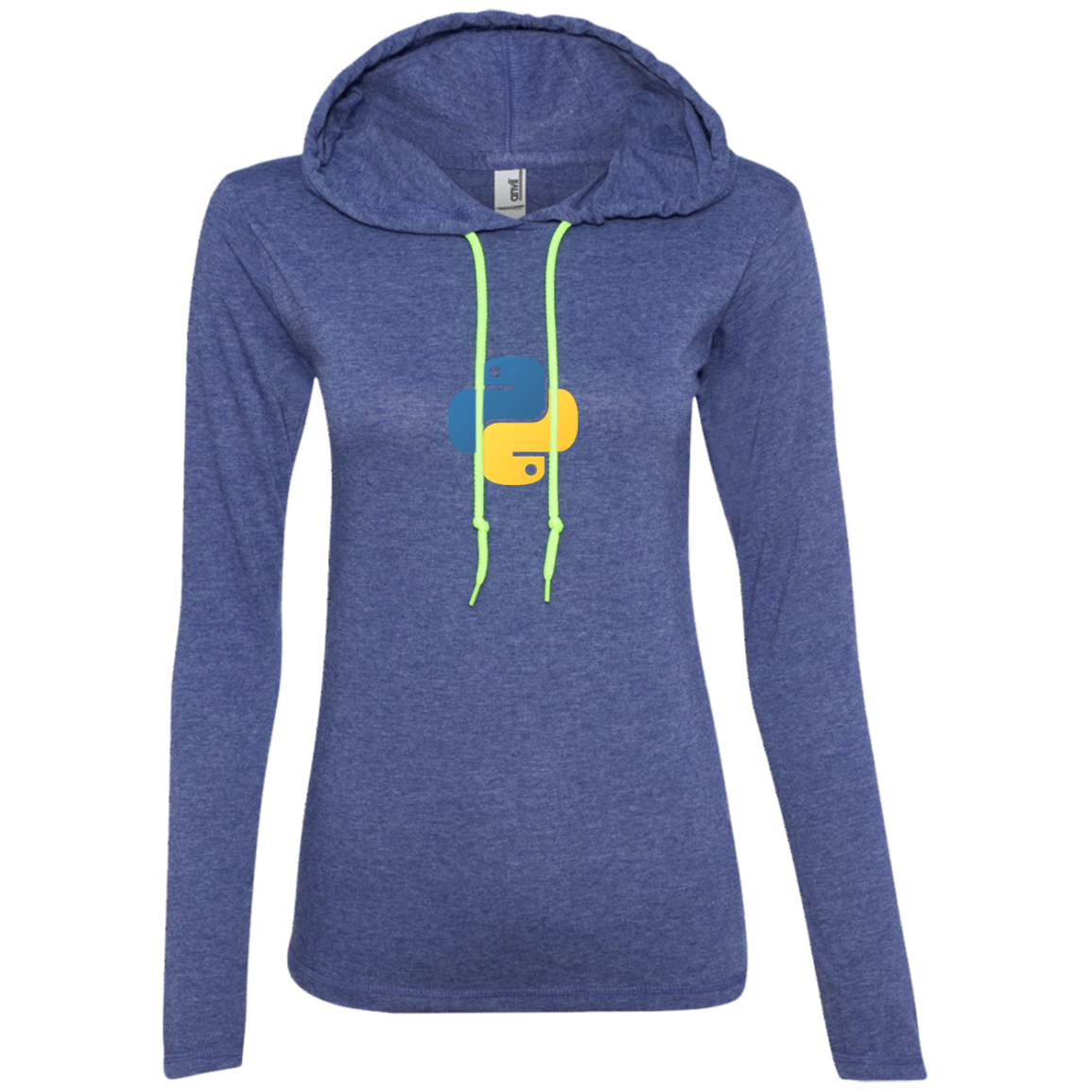 Python Programming Authentic Women's Long Sleeve Hooded Shirt - Bitcoin & Bunk