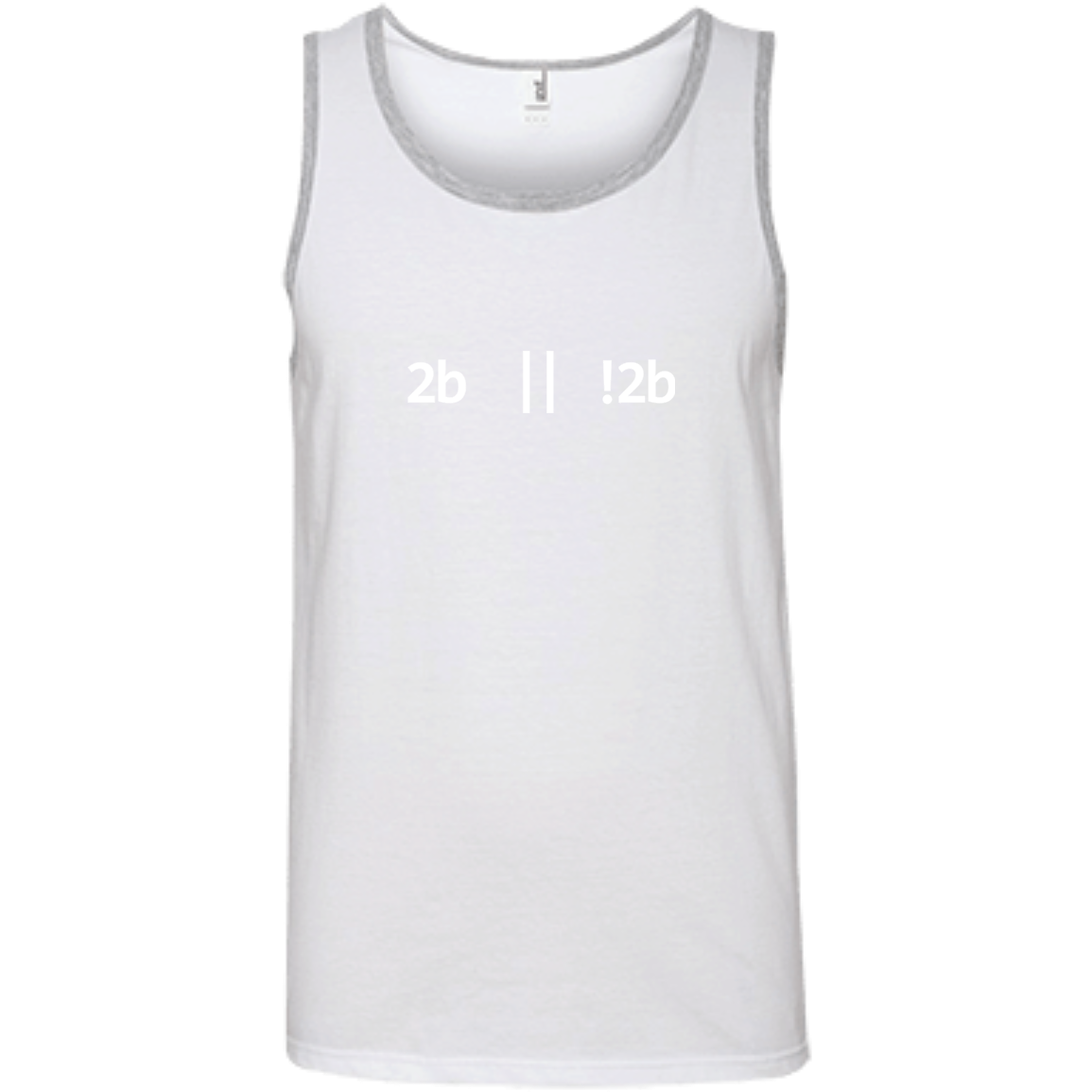 2b Or Not 2b Pure Cotton Performance Tank-Top - Bitcoin & Bunk
