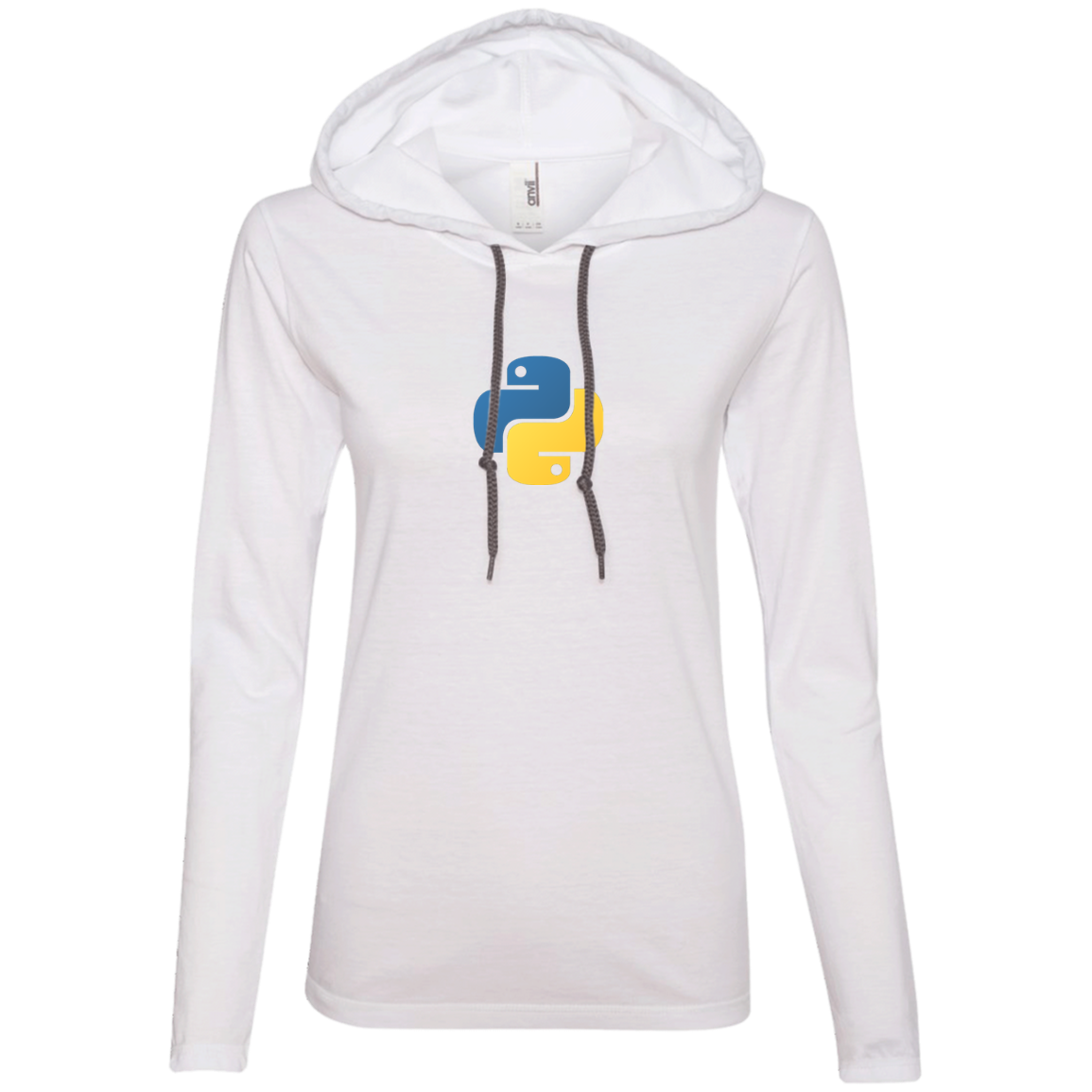 Python Programming Authentic Women's Long Sleeve Hooded Shirt - Bitcoin & Bunk