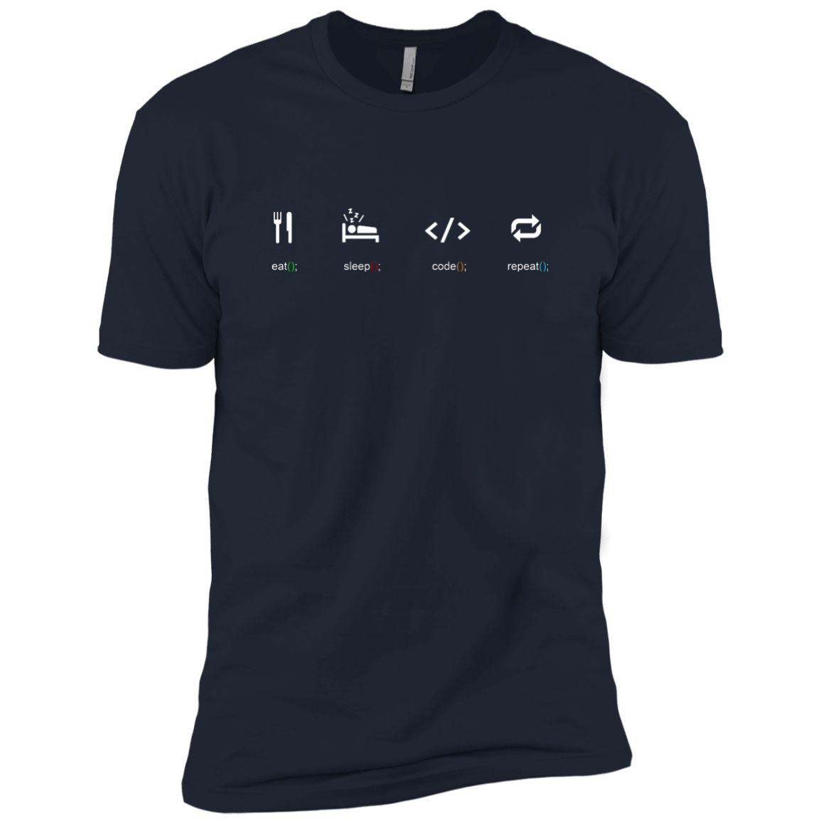 Eat Sleep Code Repeat Premium T-Shirt - Bitcoin & Bunk