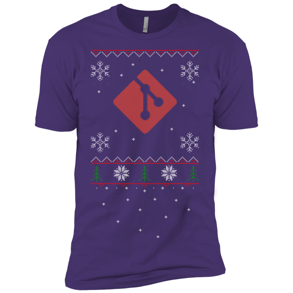 Git Programming Ugly Sweater Premium Christmas Holiday T-Shirt - Bitcoin & Bunk