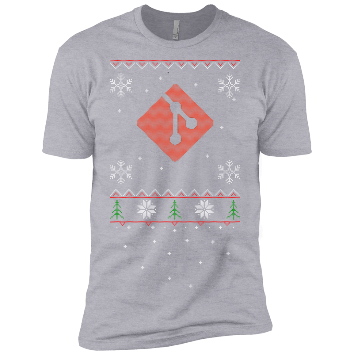 Git Programming Ugly Sweater Premium Christmas Holiday T-Shirt - Bitcoin & Bunk