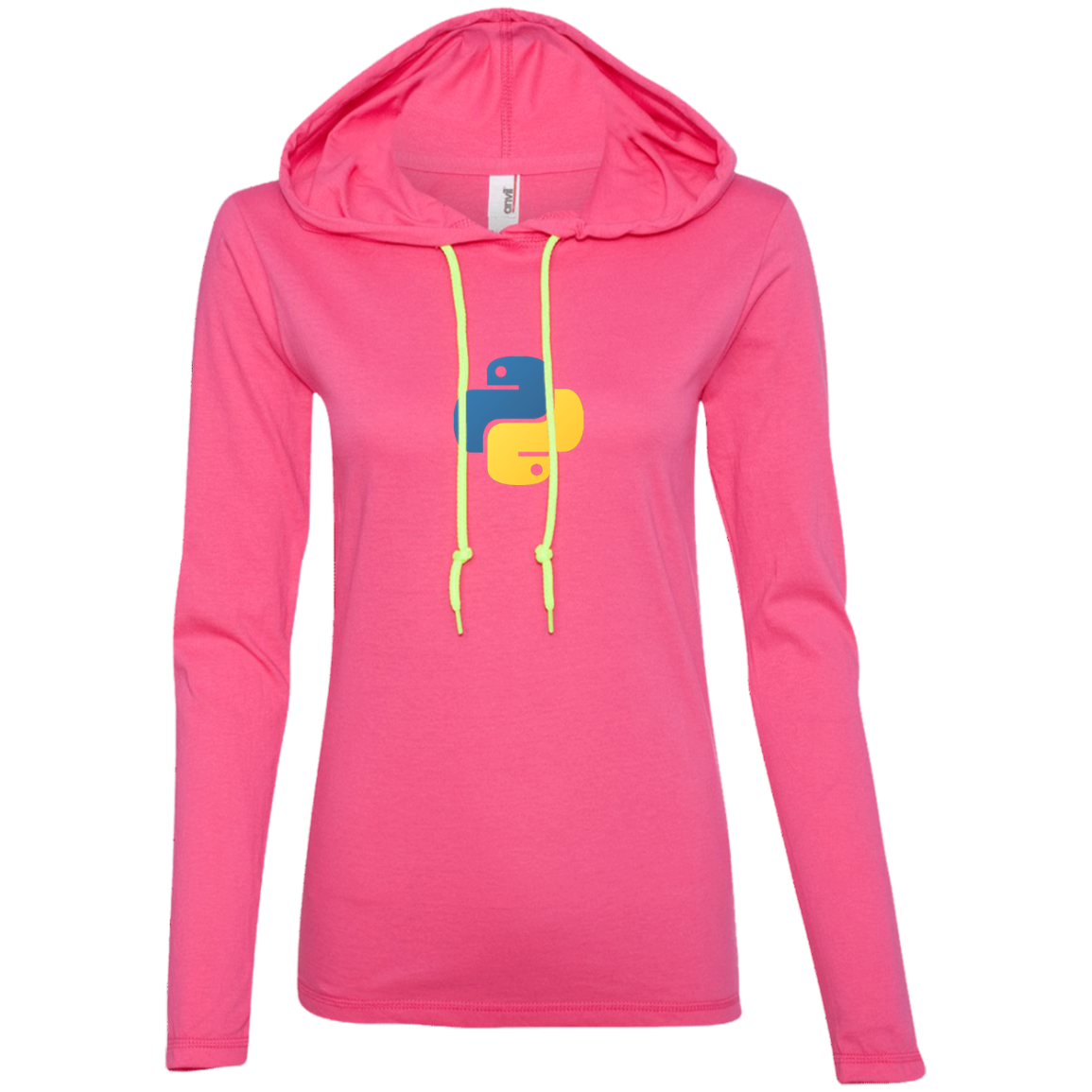 Python Programming Authentic Women's Long Sleeve Hooded Shirt - Bitcoin & Bunk