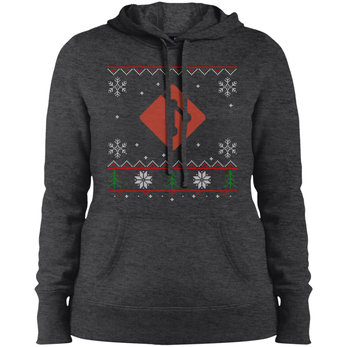 Git Programming Women's Ugly Sweater Christmas Holiday Warm-Sport Hoodie - Bitcoin & Bunk