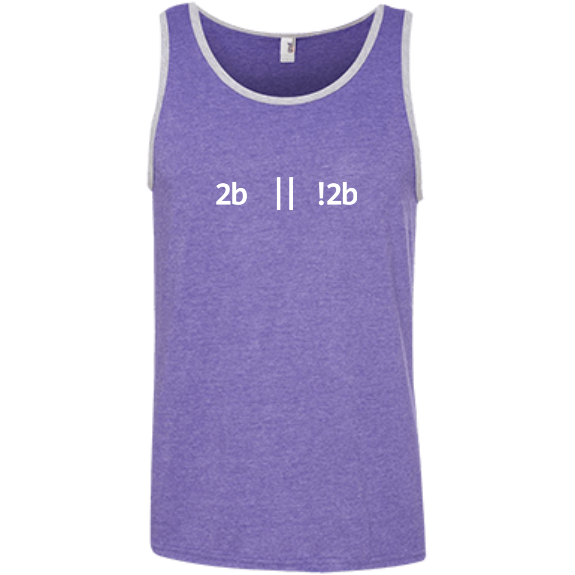 2b Or Not 2b Pure Cotton Performance Tank-Top - Bitcoin & Bunk
