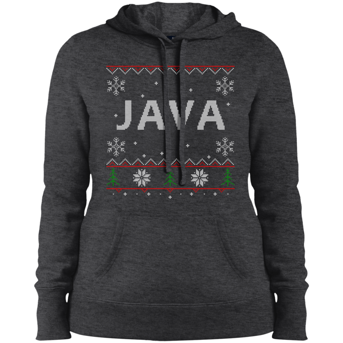 Java Programming Women's Ugly Sweater Christmas Holiday Warm-Sport Hoodie - Bitcoin & Bunk