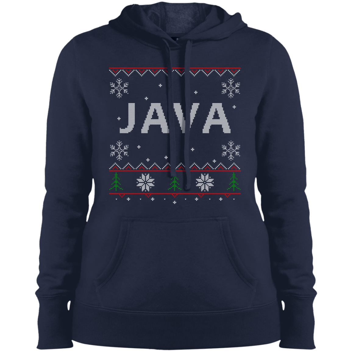Java Programming Women's Ugly Sweater Christmas Holiday Warm-Sport Hoodie - Bitcoin & Bunk