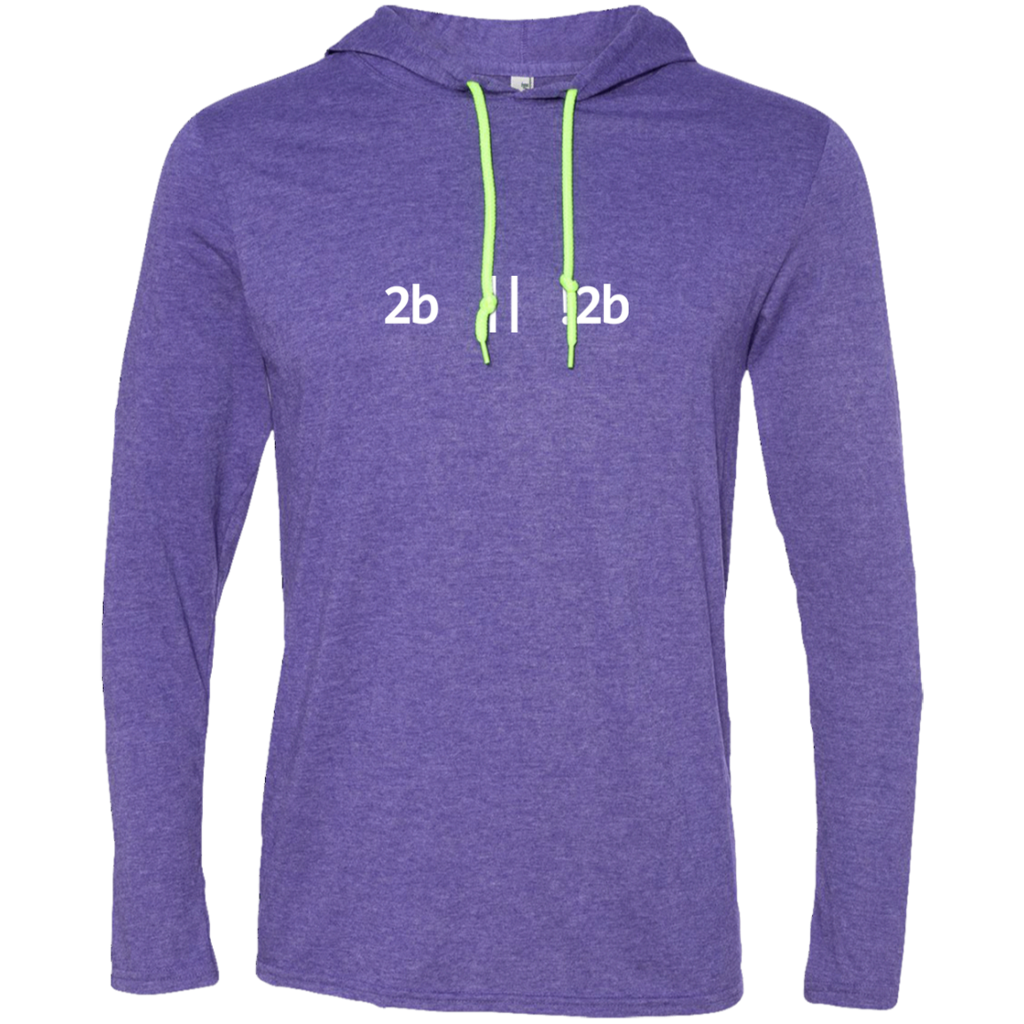 2b Or Not 2b Long Sleeve Hooded Shirt - Bitcoin & Bunk