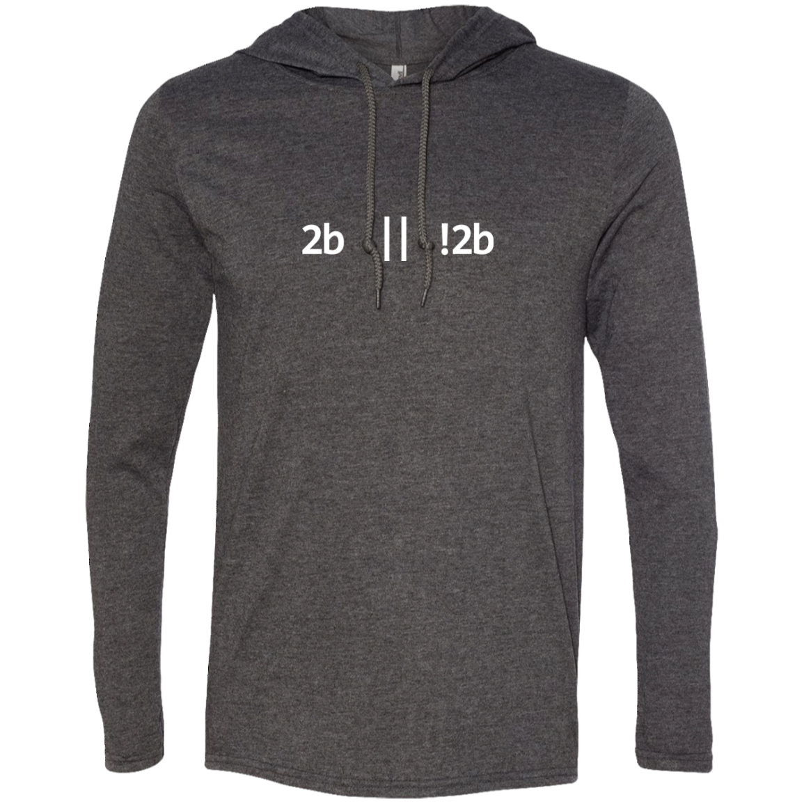 2b Or Not 2b Long Sleeve Hooded Shirt - Bitcoin & Bunk