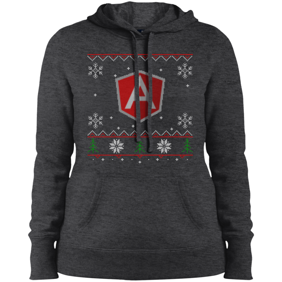 AngularJS Programming Women's Ugly Sweater Christmas Holiday Warm-Sport Hoodie - Bitcoin & Bunk