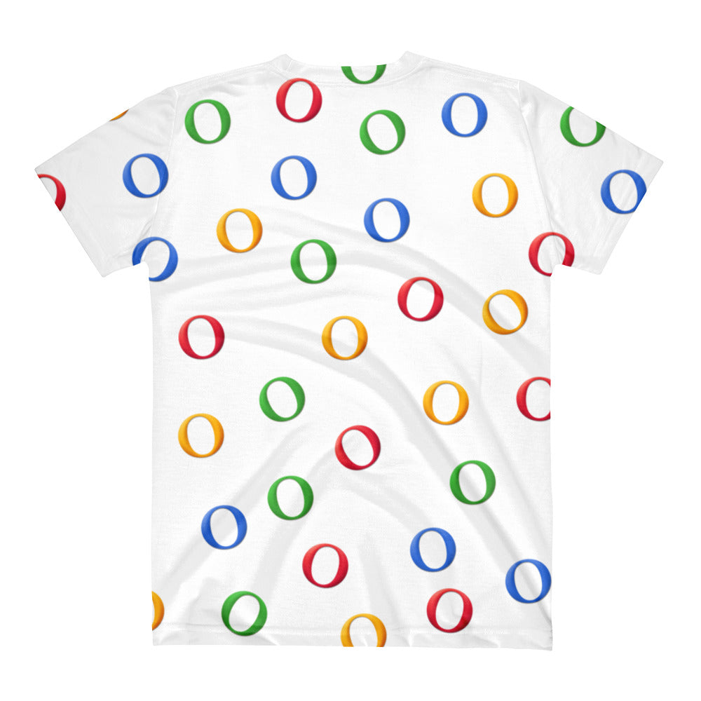 Women's "I'm Feeling Lucky" Google All Over Printed V-Neck T-Shirt - Bitcoin & Bunk