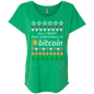 "All I want for Christmas is Bitcoin" Women's Comfort-Flow TShirt - Bitcoin & Bunk