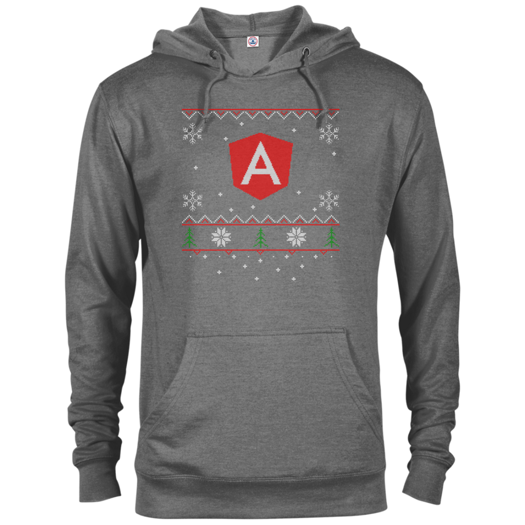 Angular Programming Ugly Sweater Christmas Holiday Comfort-Fit Hoodie - Bitcoin & Bunk