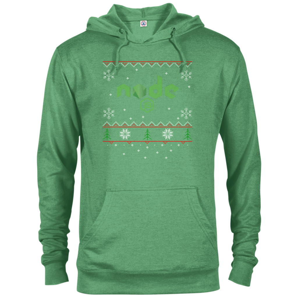 Node Programming Ugly Sweater Christmas Holiday Comfort-Fit Hoodie - Bitcoin & Bunk