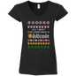 "All I want for Christmas is Bitcoin" Women's Fitted V-Neck T-Shirt - Bitcoin & Bunk