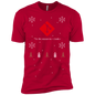 Git 'Tis The Season To Code Ugly Sweater Premium Christmas Holiday T-Shirt - Bitcoin & Bunk