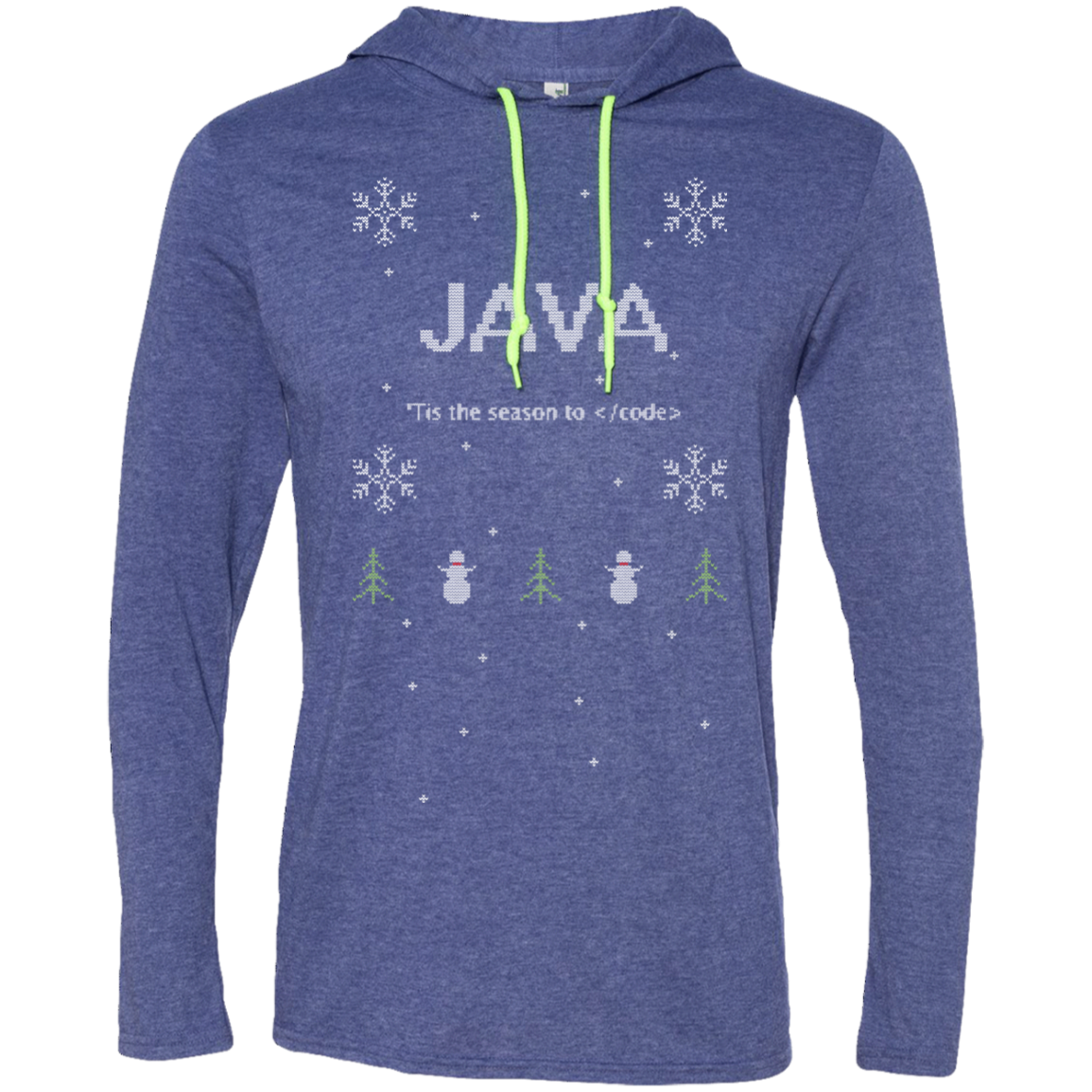 Java 'Tis The Season To Code Premium Hooded Shirt - Bitcoin & Bunk