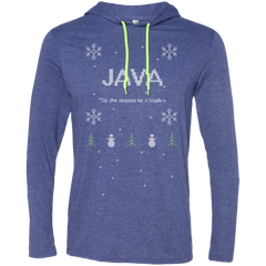 Java 'Tis The Season To Code Premium Hooded Shirt - Bitcoin & Bunk