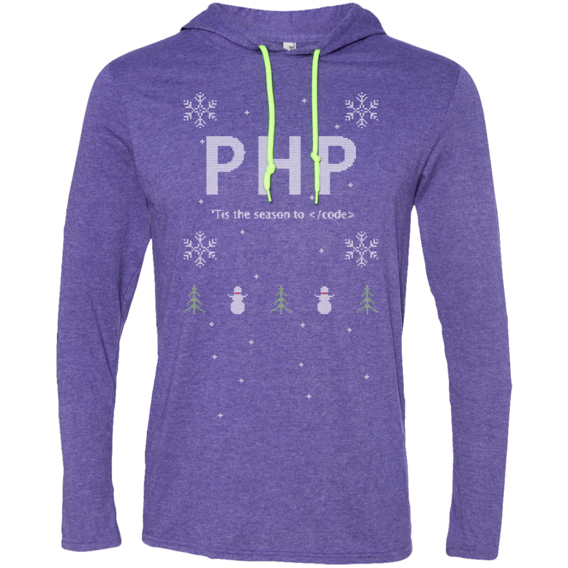 PHP 'Tis The Season To Code Premium Hooded Shirt - Bitcoin & Bunk