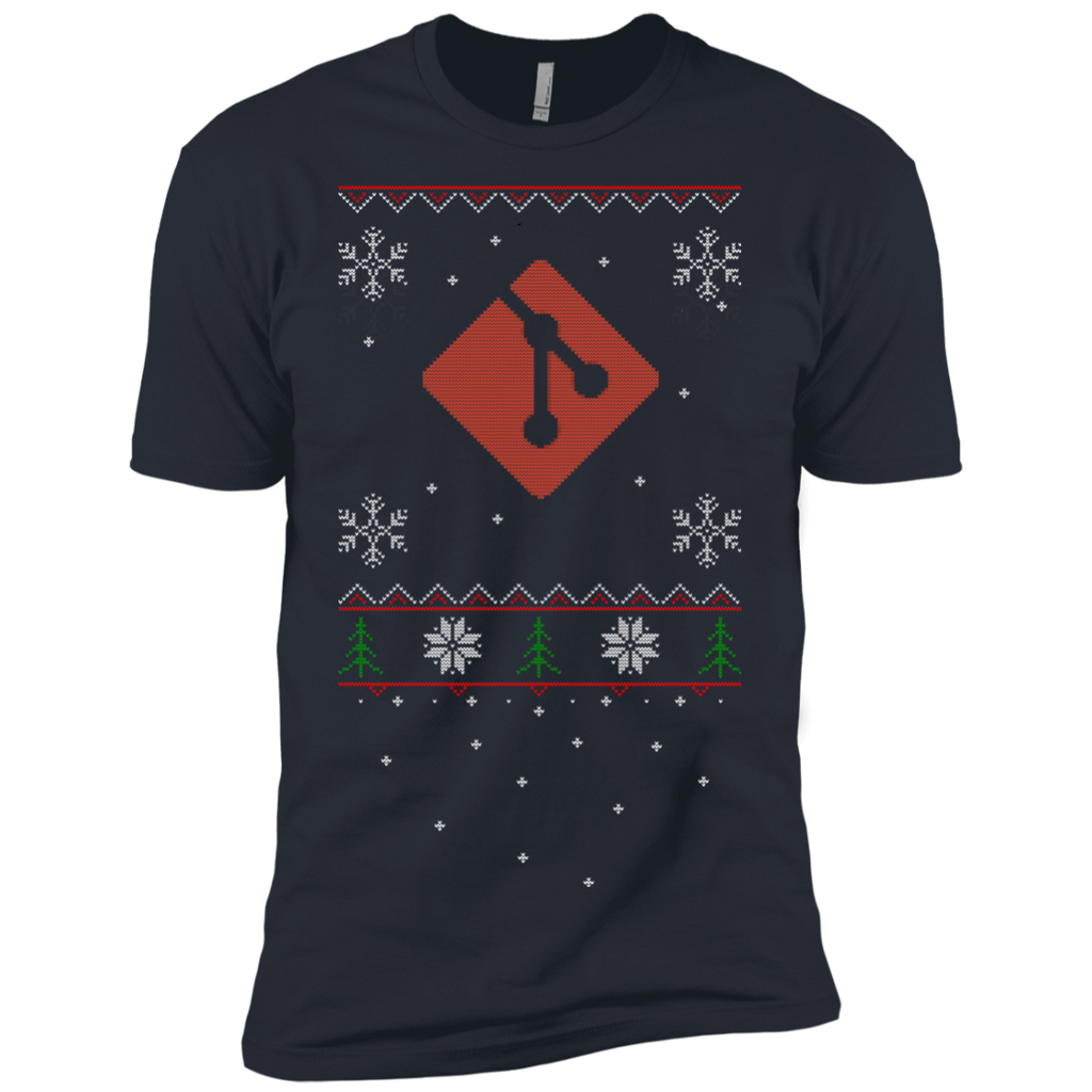 Git Programming Ugly Sweater Premium Christmas Holiday T-Shirt - Bitcoin & Bunk