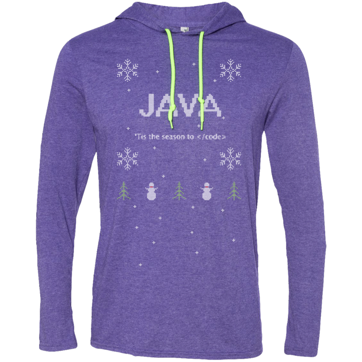 Java 'Tis The Season To Code Premium Hooded Shirt - Bitcoin & Bunk