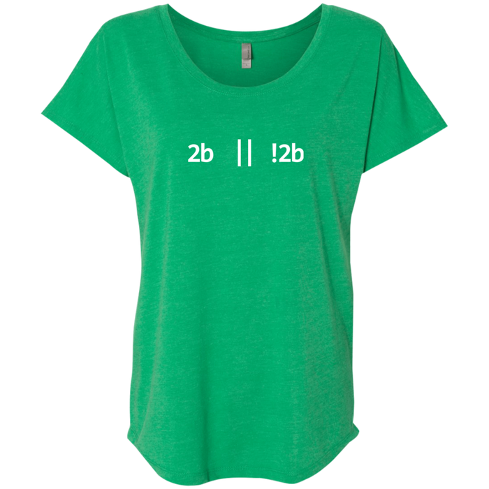 2b Or Not 2b Women's Triblend Comfort-Flow T-Shirt - Bitcoin & Bunk