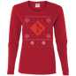 Git Programming Ugly Sweater Women's Long Sleeve Christmas Holiday Shirt - Bitcoin & Bunk