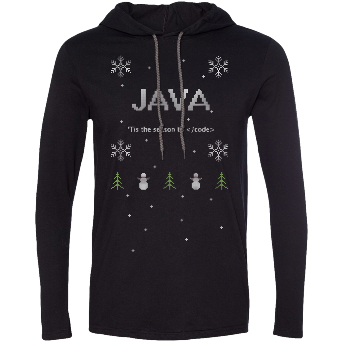 Java 'Tis The Season To Code Premium Hooded Shirt - Bitcoin & Bunk