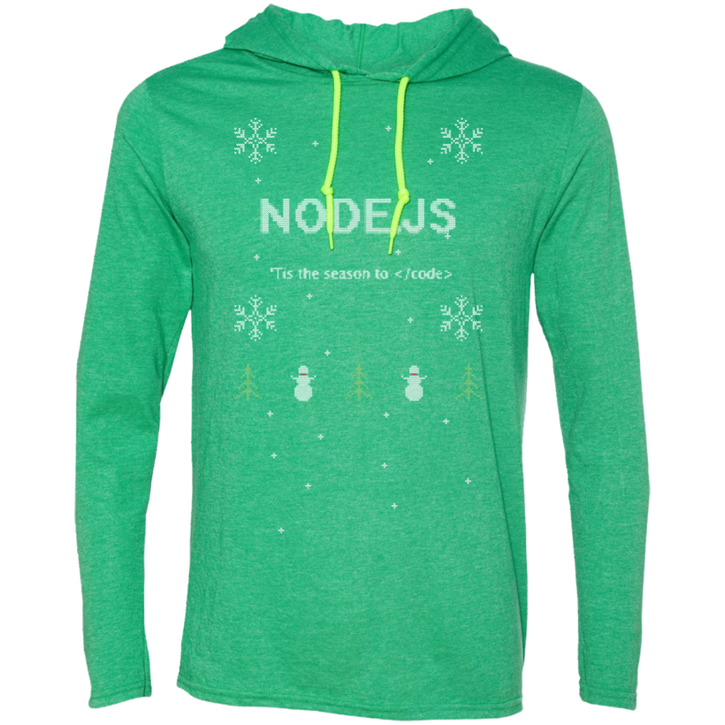 Node 'Tis The Season To Code Premium Hooded Shirt - Bitcoin & Bunk