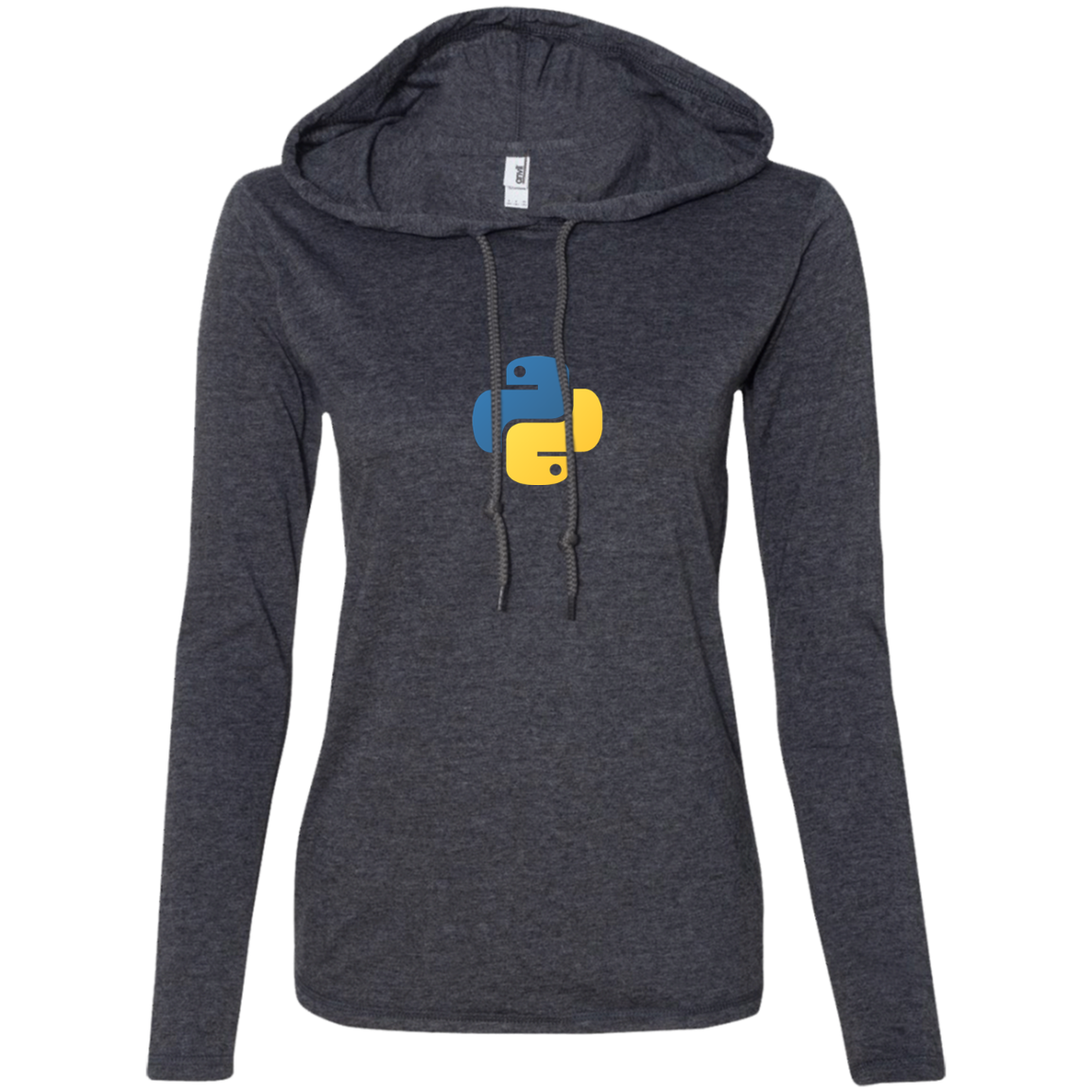 Python Programming Authentic Women's Long Sleeve Hooded Shirt - Bitcoin & Bunk