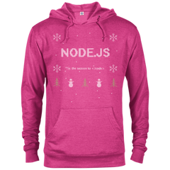 Node Programming 'Tis The Season To Code Ugly Sweater Holiday Comfort-Fit Hoodie - Bitcoin & Bunk