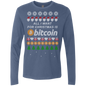 "All I want for Christmas is Bitcoin" Men's Premium Long Sleeve Shirt - Bitcoin & Bunk