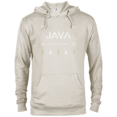 Java Programming 'Tis The Season To Code Ugly Sweater Holiday Comfort-Fit Hoodie - Bitcoin & Bunk