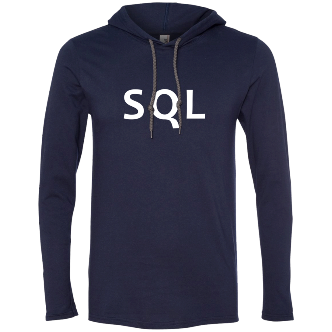 SQL Programming Authentic Hooded Long Sleeve Shirt - Bitcoin & Bunk